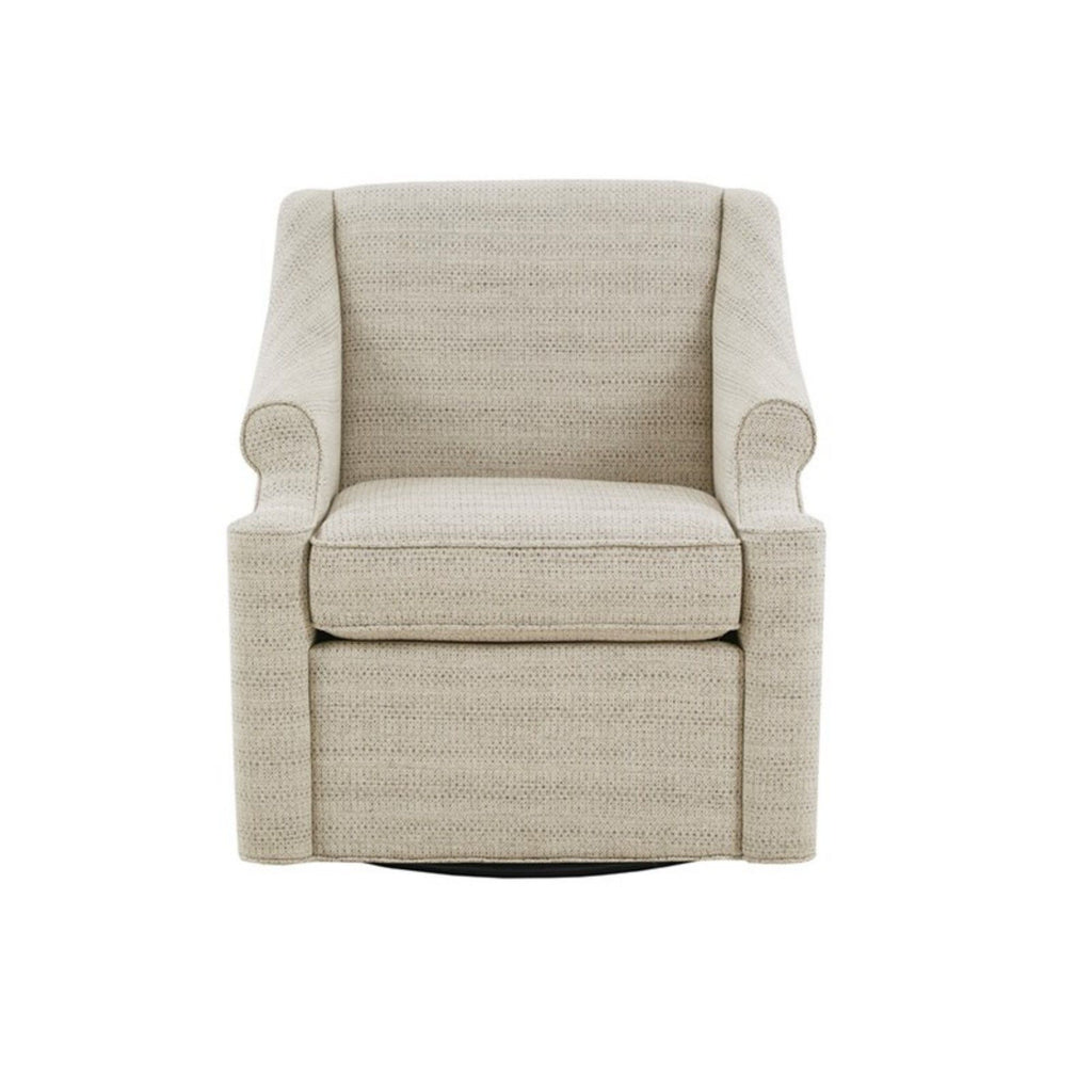 Justin - Swivel Glider Chair With 360 Degree Rotation - Tan