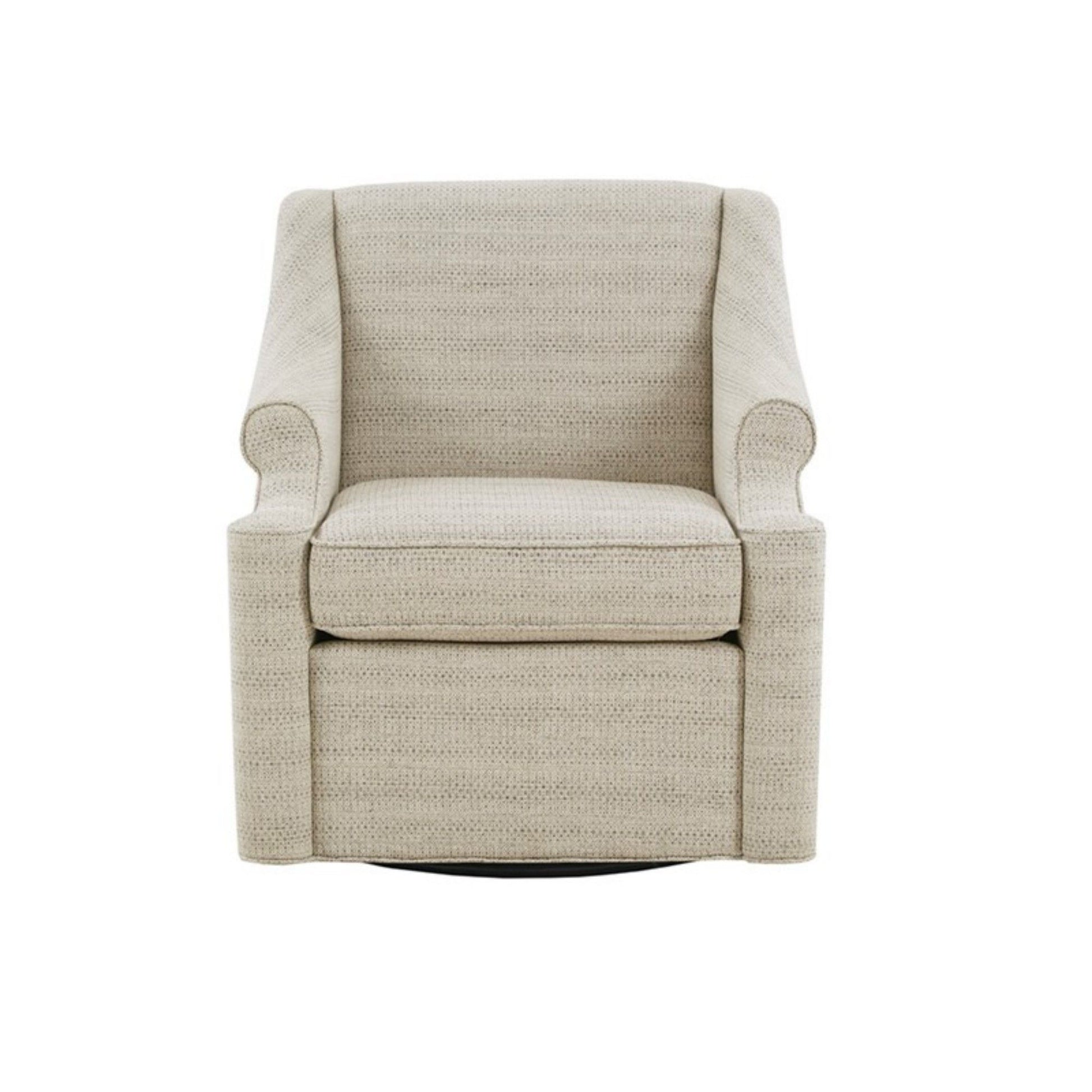 Justin - Swivel Glider Chair With 360 Degree Rotation - Tan