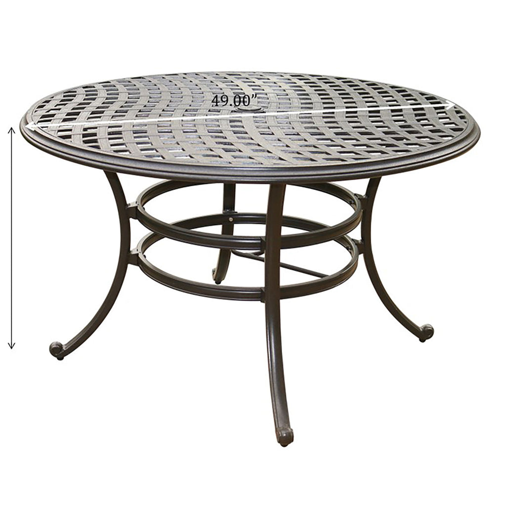 Aluminum Round Dining Set