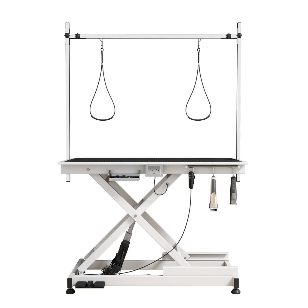 Super Deluxe Electric Pet Grooming Table, Height Adjustable