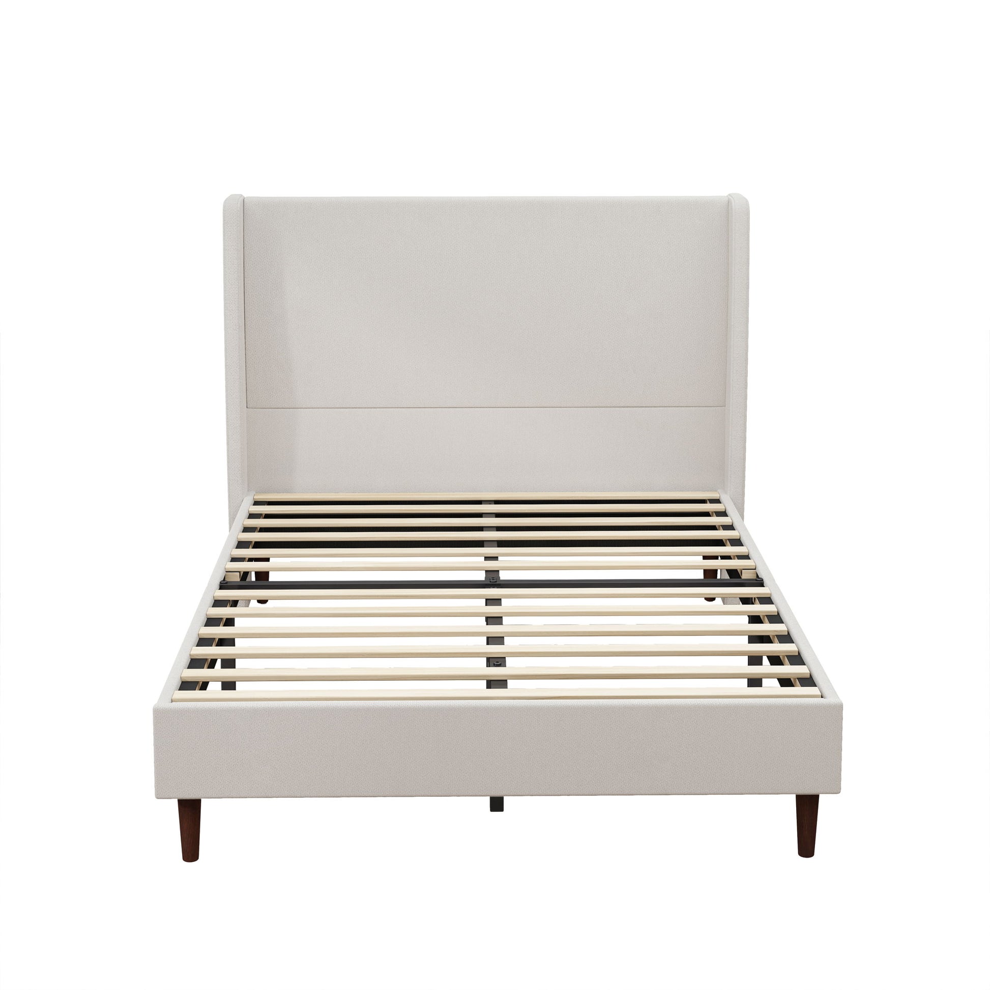 Upholstered Bed & High Headboard Design