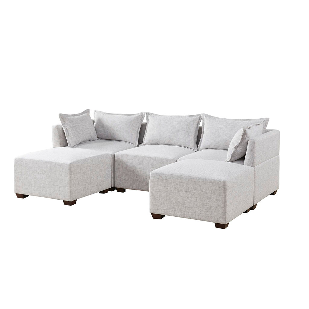 Molly - Modular Corner Chair - Silver Gray