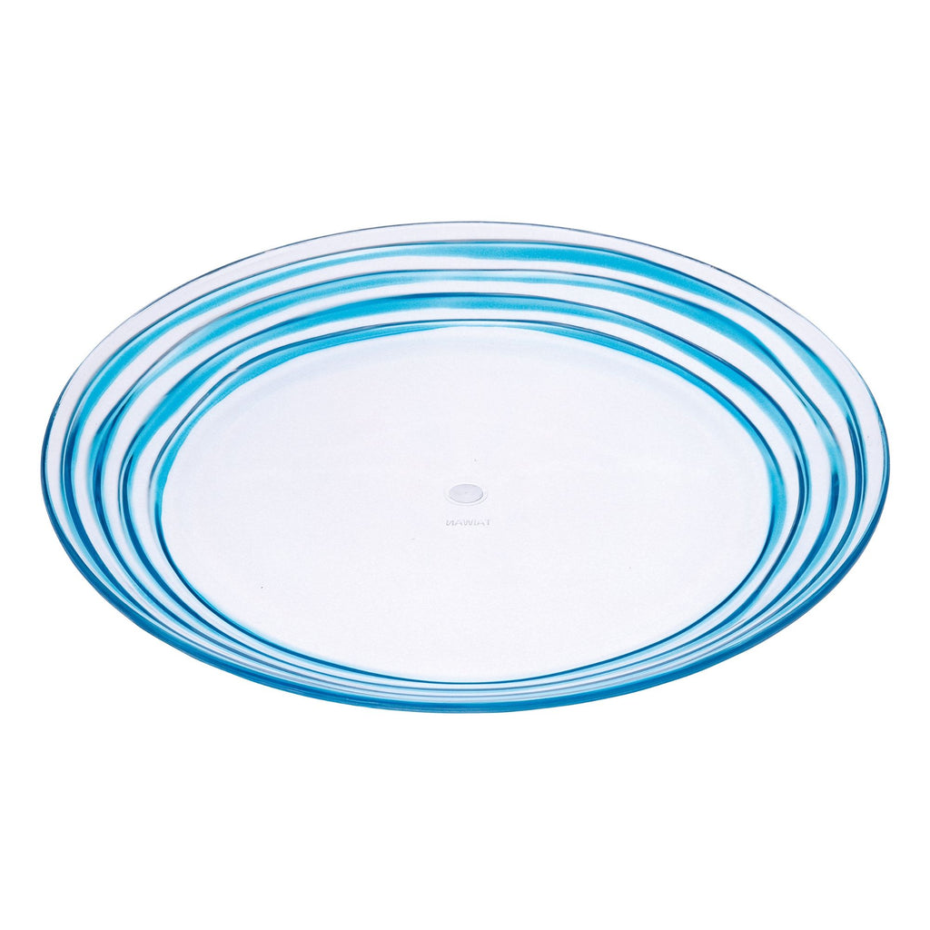 Designer Swirl Acrylic Dinner Plates (Set of 4)