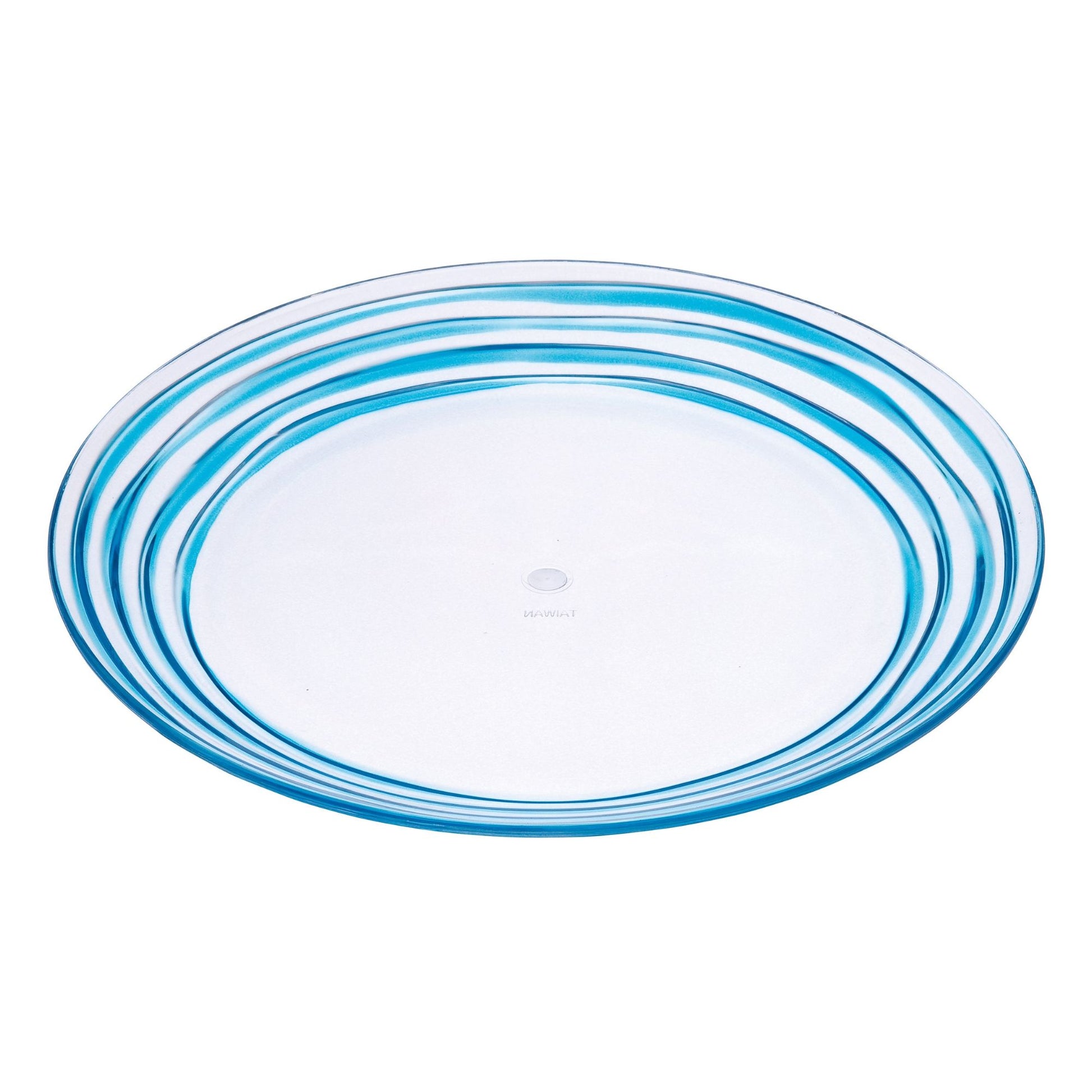 Designer Swirl Acrylic Dinner Plates (Set of 4)
