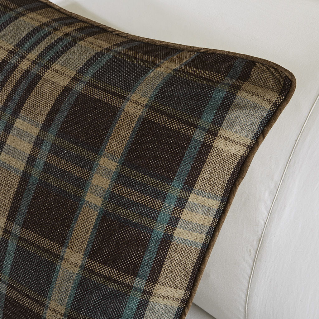 Hadley Plaid - King Oversized Cozy Spun Comforter Set - Multi