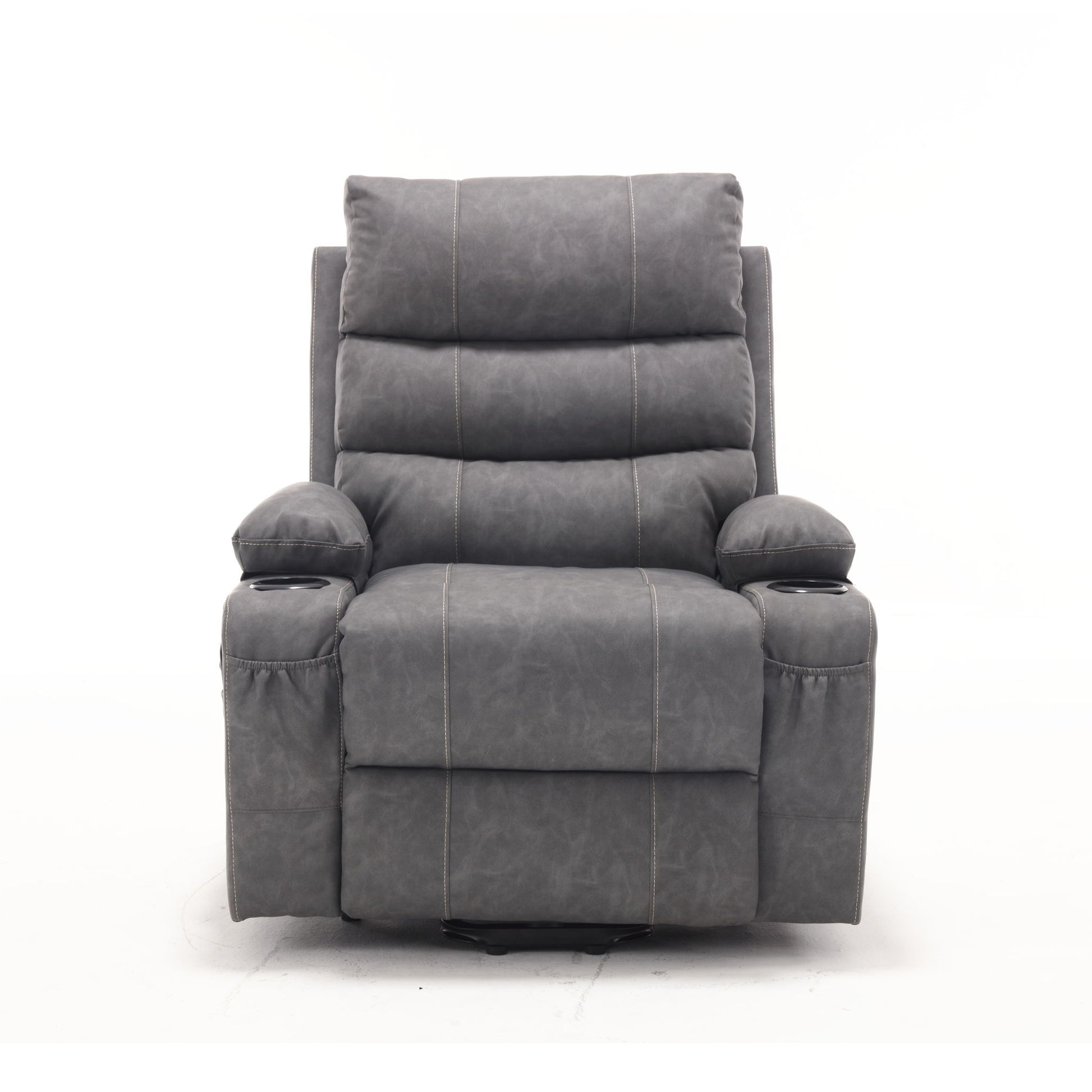 Large Size Electric Power Lift Recliner Chair Sofa With 8 Point Vibration Massage And Lumbar Heat