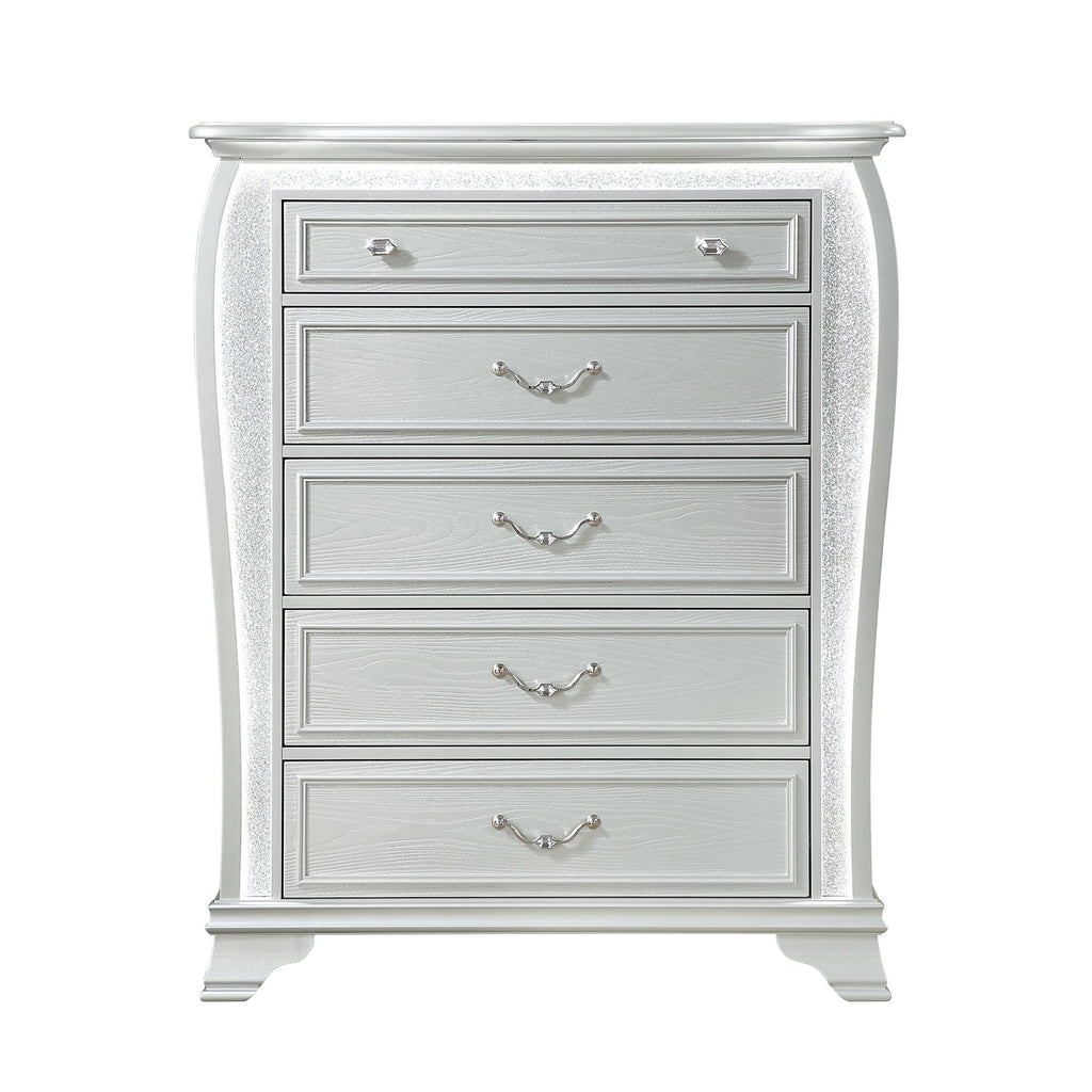 Aurelia - Chest & LED Lighting - Silver