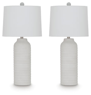 Vauville - Poly Table Lamp (Set of 2) - White