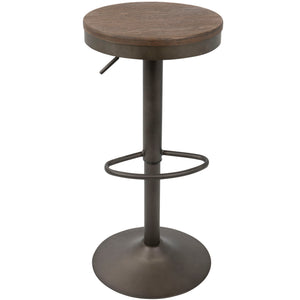 Dakota - Industrial Design Adjustable Barstool (Set of 2)