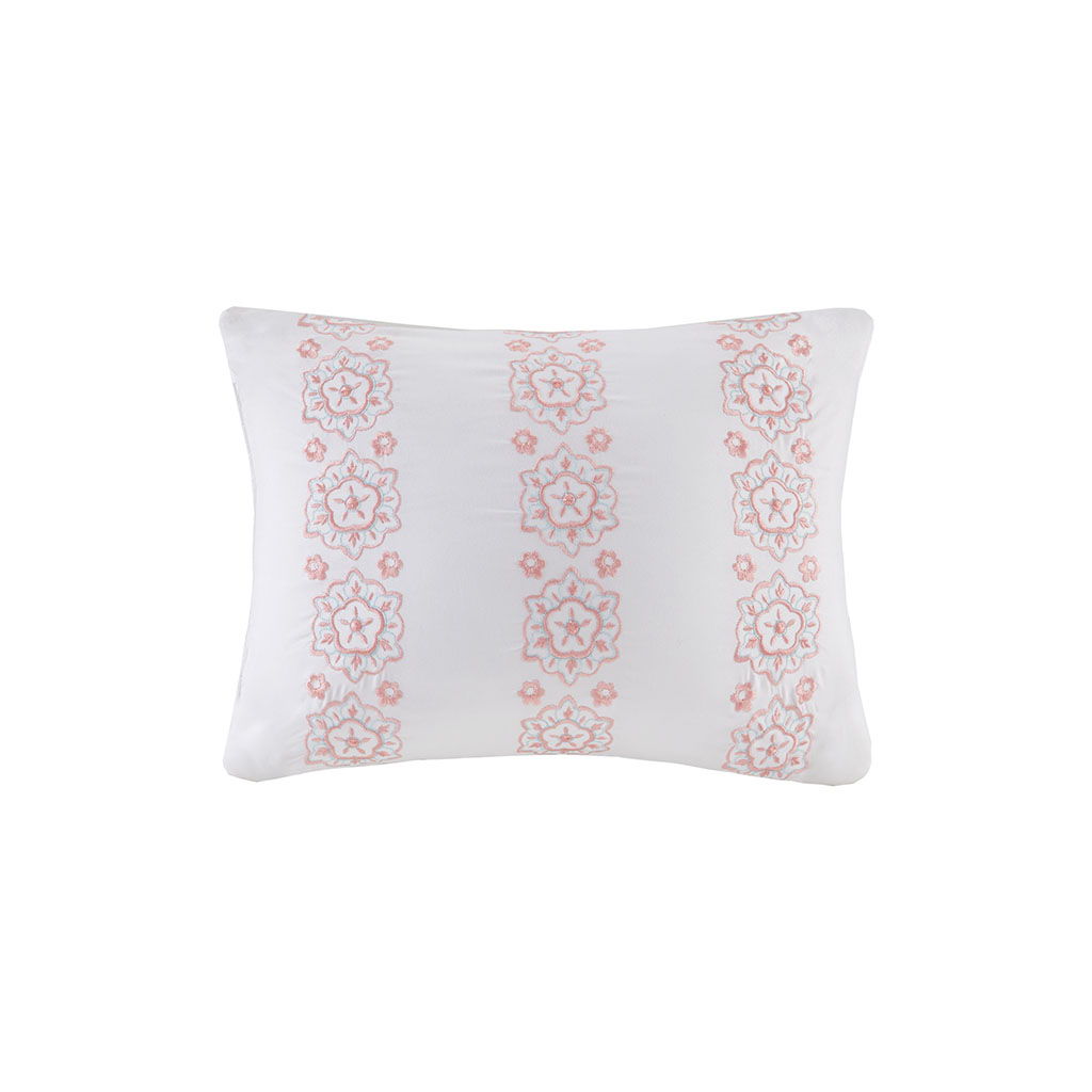 Loretta - Twin Comforter And Sheet Set - Coral