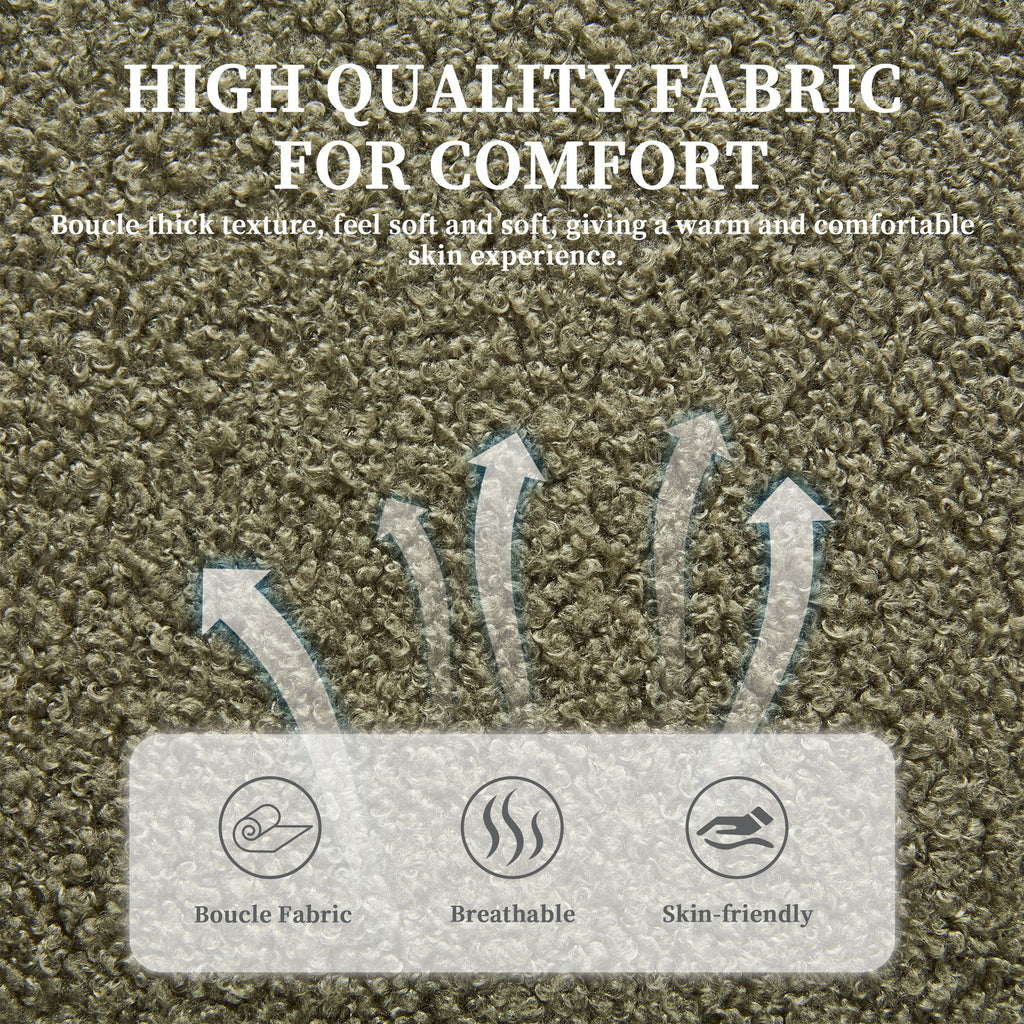 Mid Century Modern Loveseat Sofa With USB Ports, Removable Pillow Cover