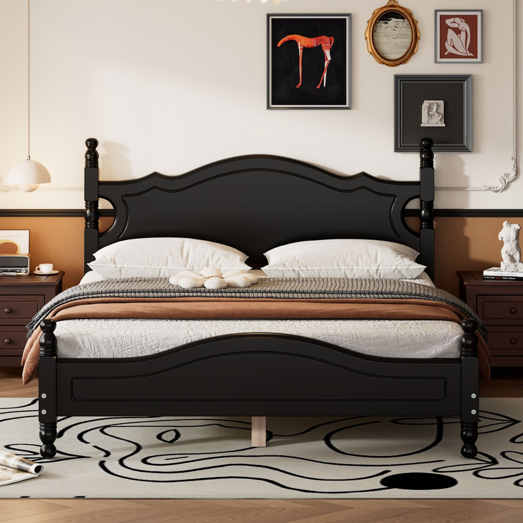 Platform Bed Frame With Slat Support