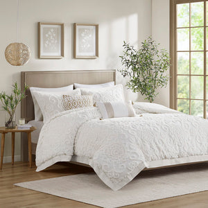 Suzanna - King Comforter Mini Set - Ivory