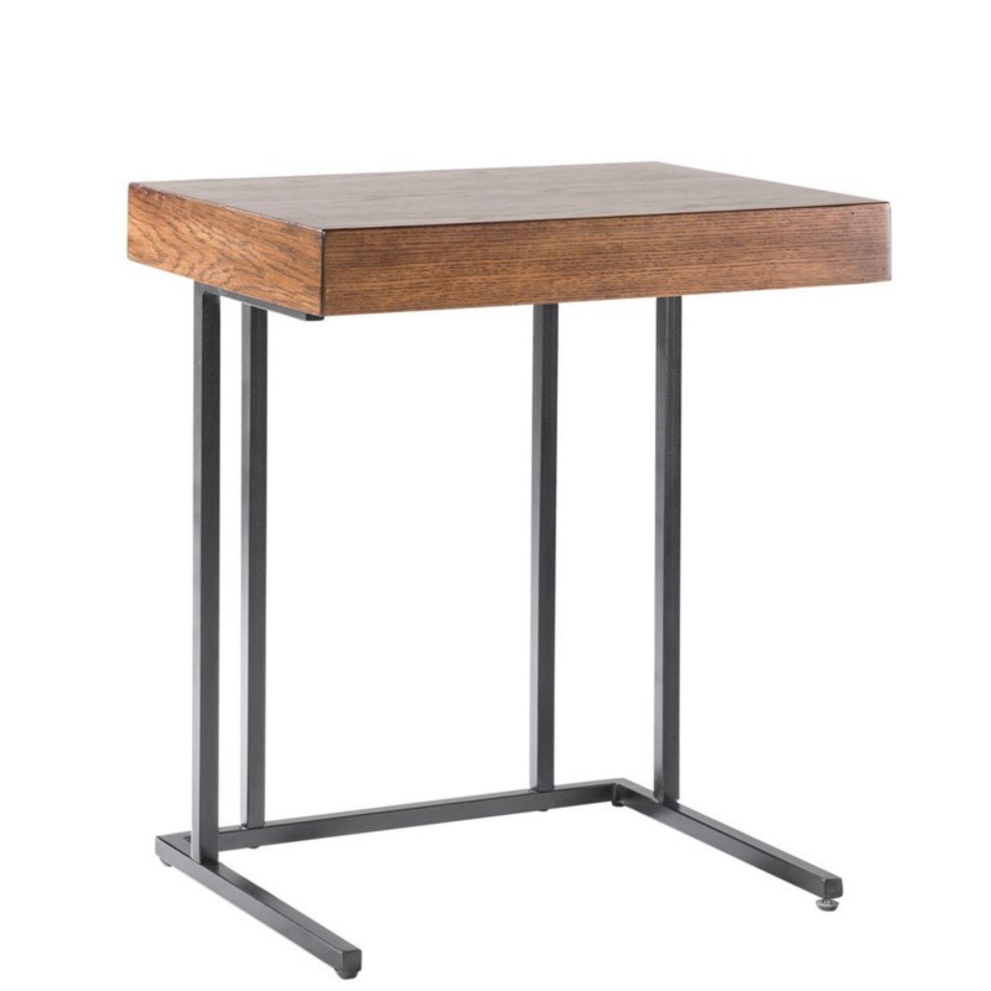 Wynn - Pull Up Table With Storage Compartment - Pecan