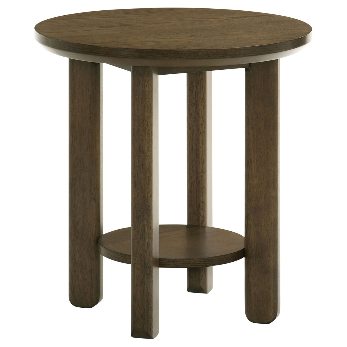 Crispin - Round Table With Lower Shelf