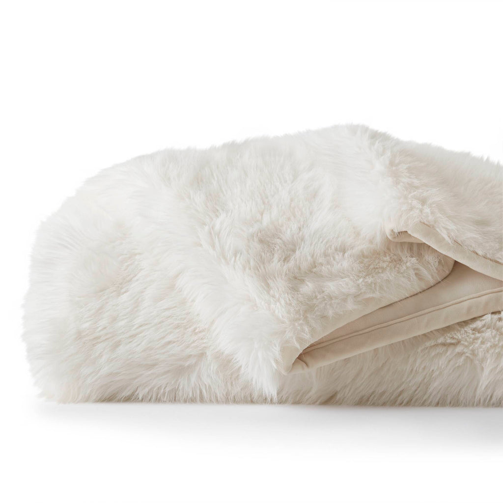 Botswana Animal Print - 60x80" Faux Fur Throw Blanket - Polar Bear
