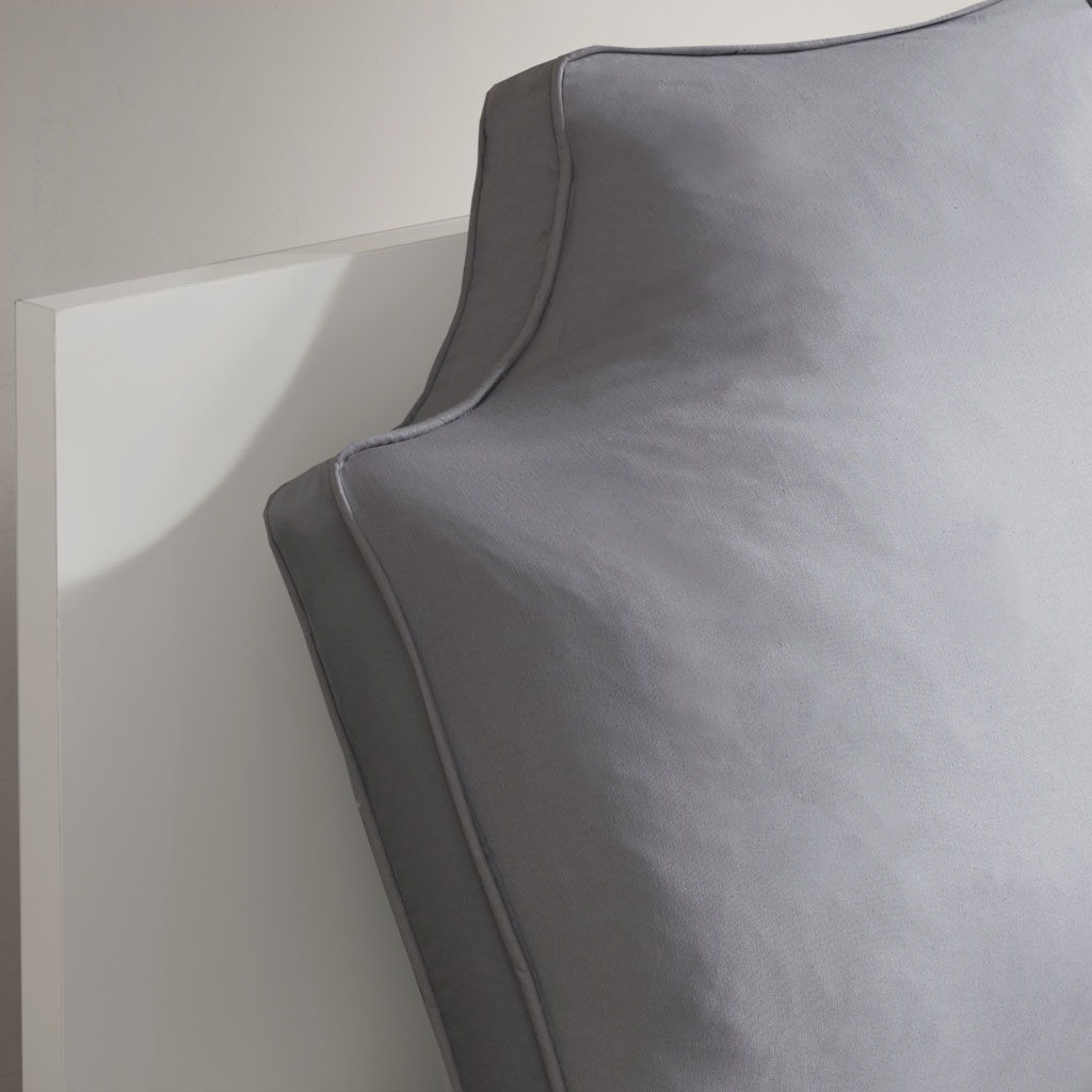 Oversized Headboard Canvas Pillow - Gray