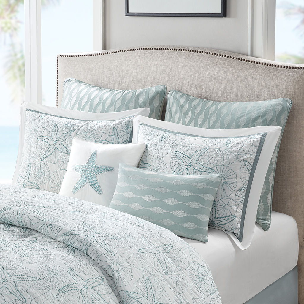 Maya Bay - Euro Sham - Blue