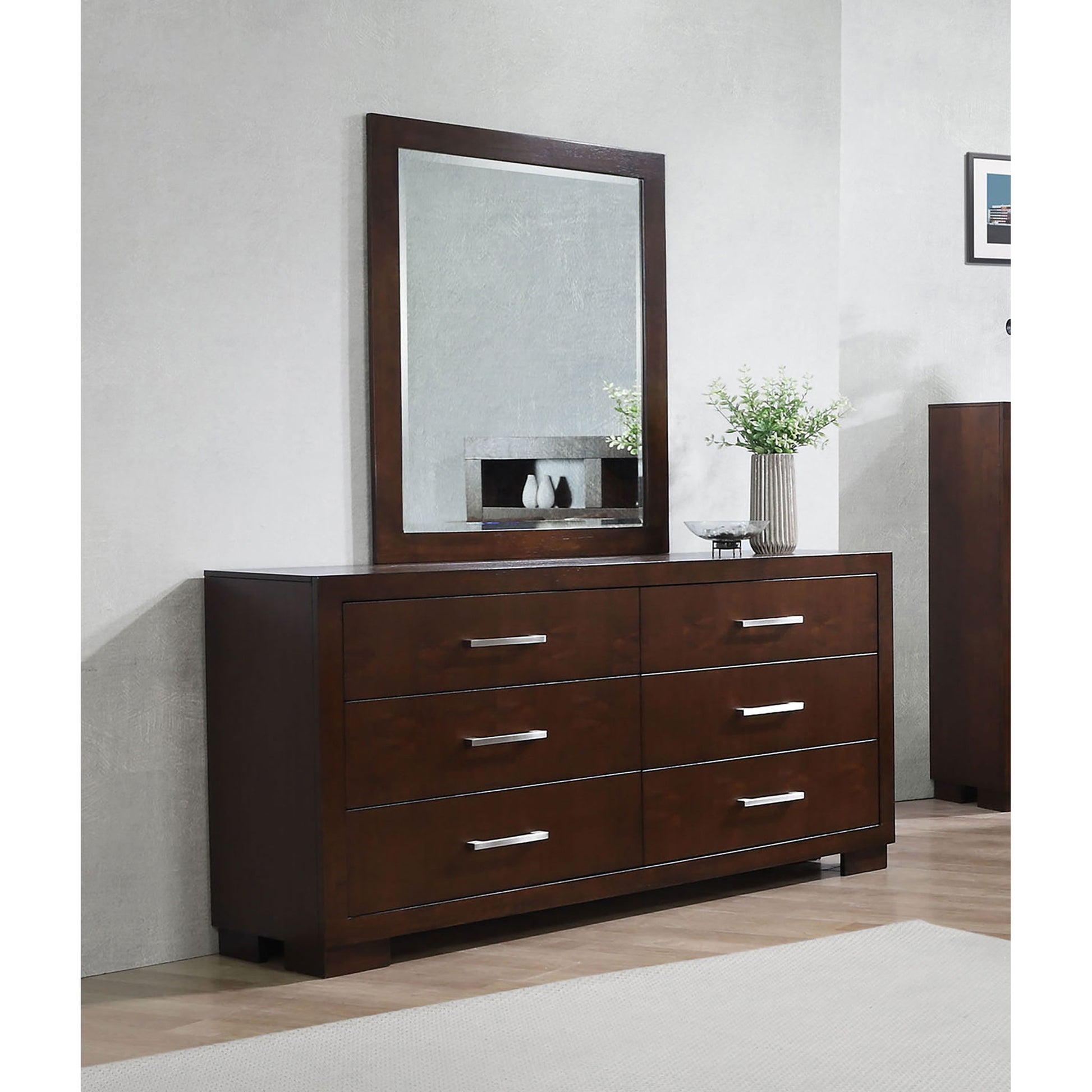 Polk - 6 Drawer Dresser With Mirror