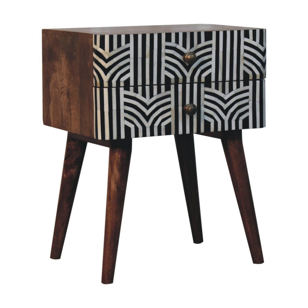 Edessa Bone Inlay Bedside