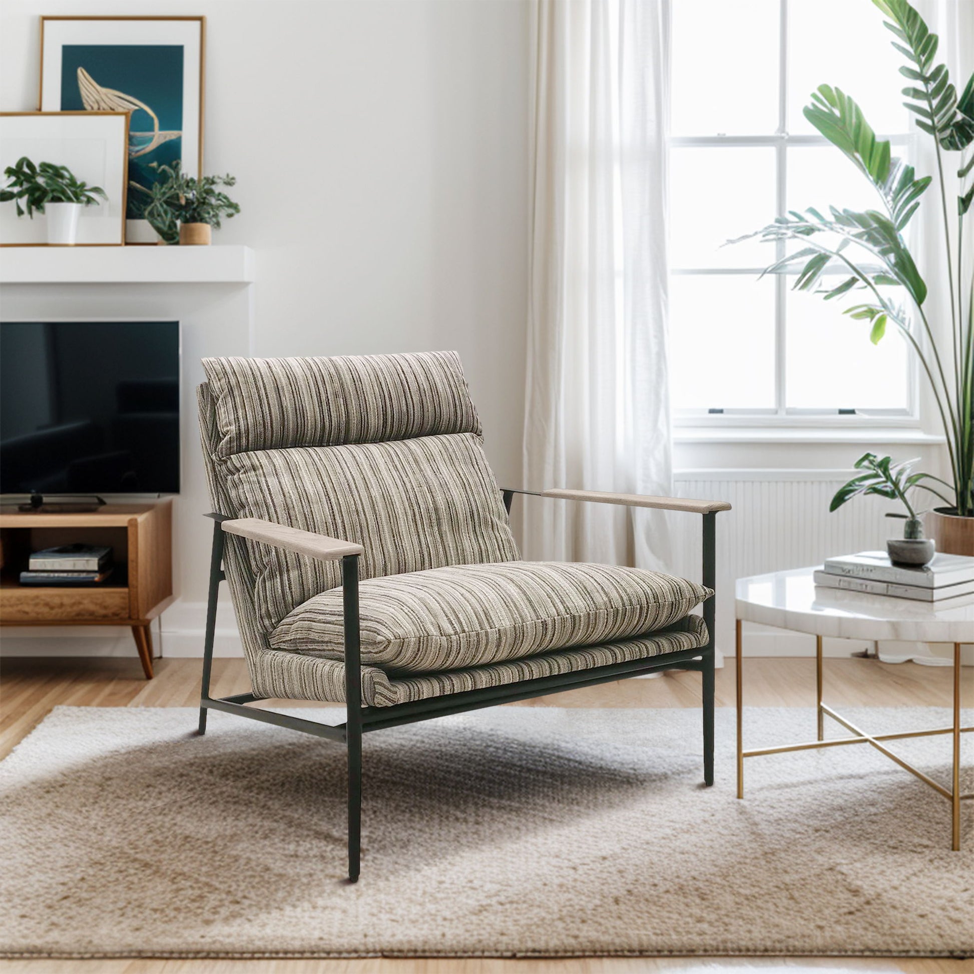 Monte - Accent Chair - Stripe / Multi