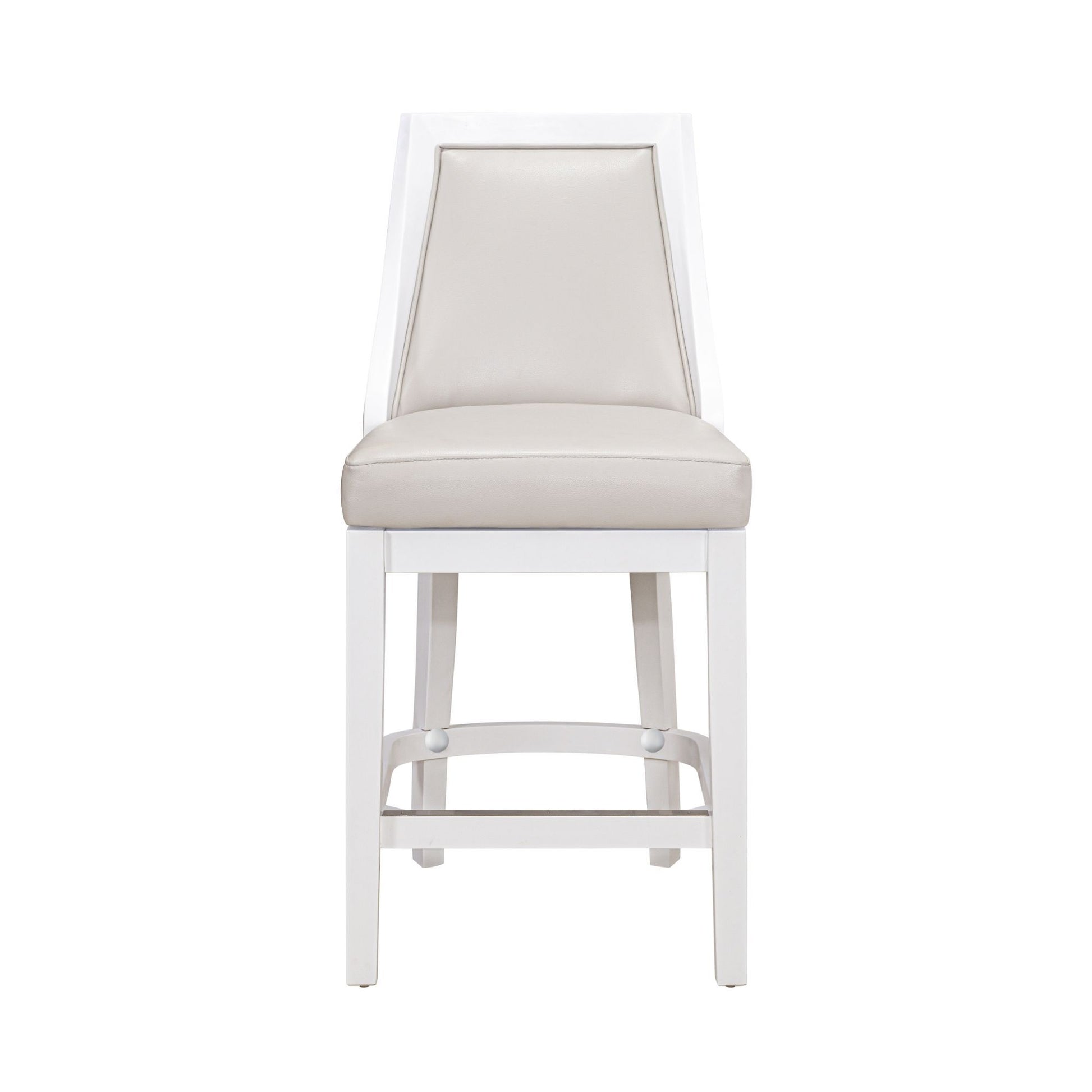 Modern Swivel Stool With Tall Back