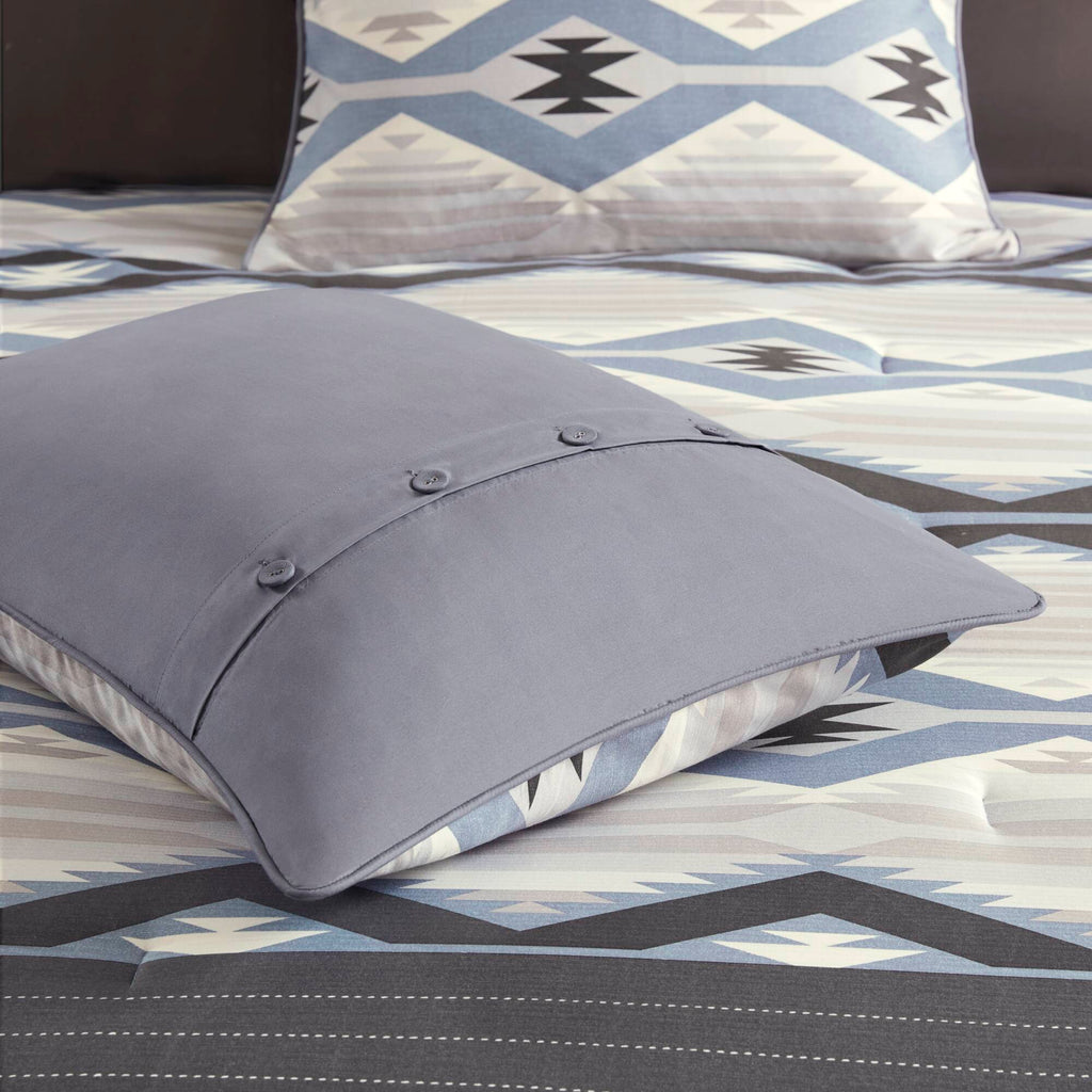 Bitter Creek - King Oversized Comforter Set - Blue