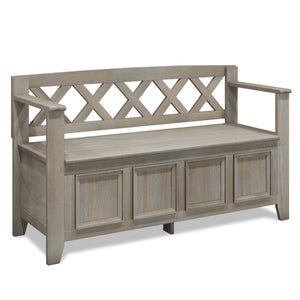 Amherst - Entryway Storage Bench - Light Brown