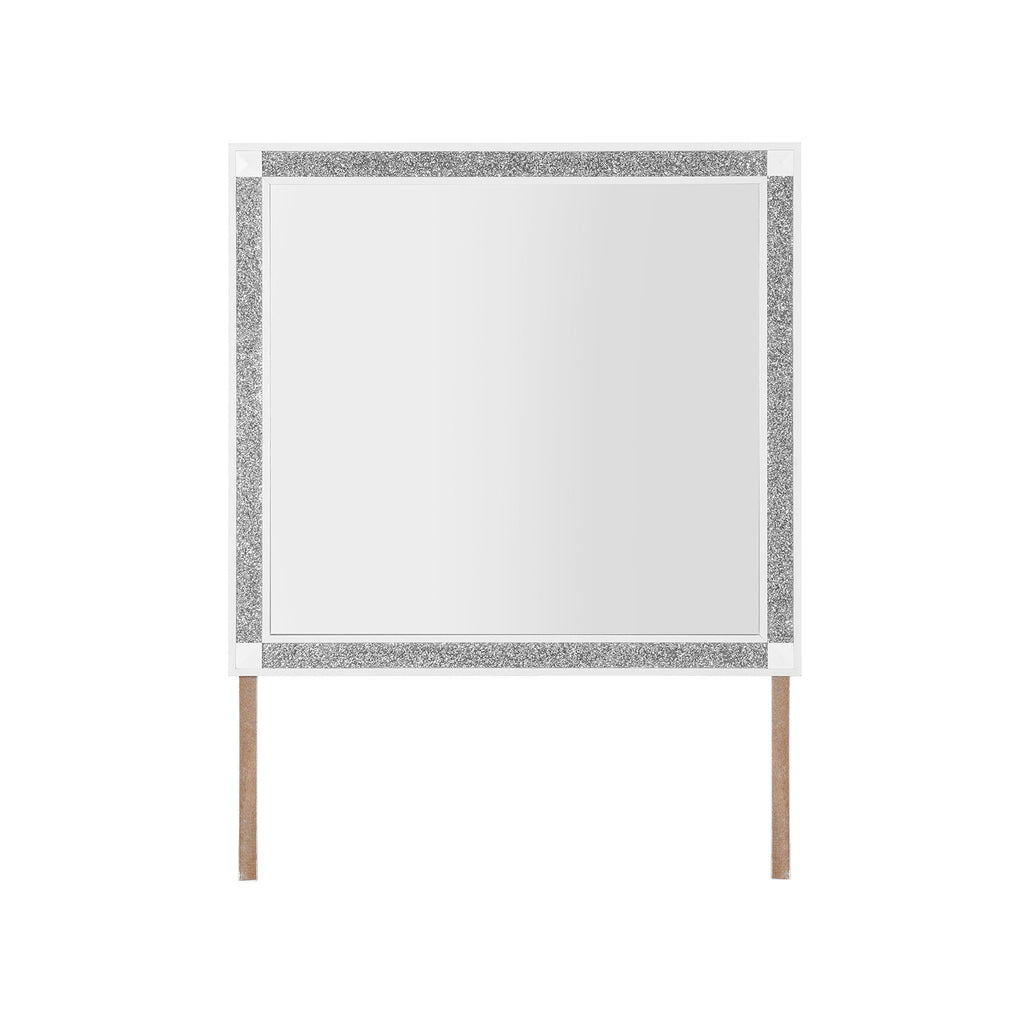Soulmarie - Mirror, Connects To Dresser - White