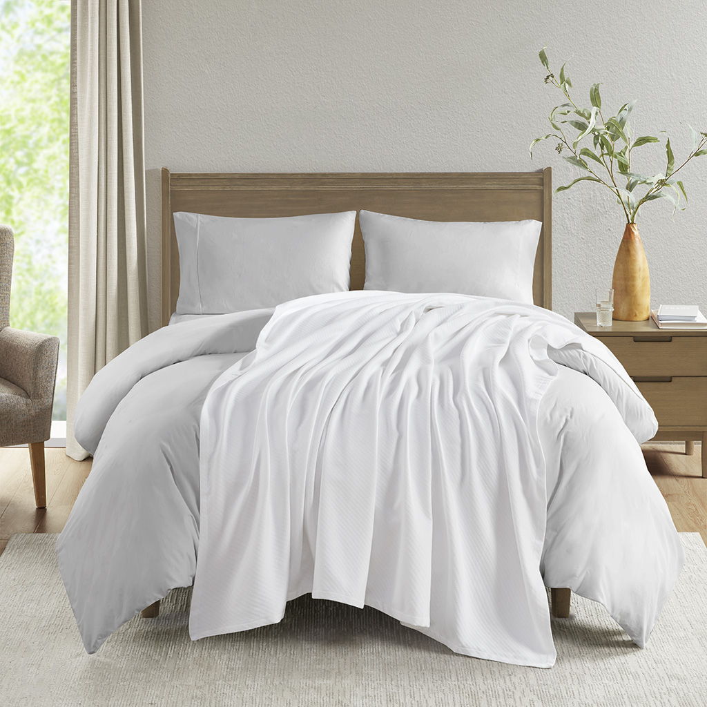Liquid Cotton - King Blanket - White