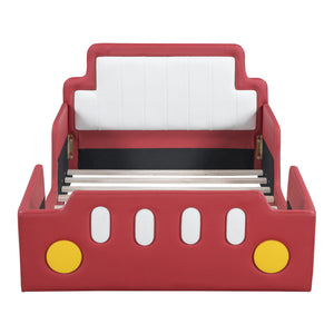 Race Car Shaped Platform Bed With Wheels