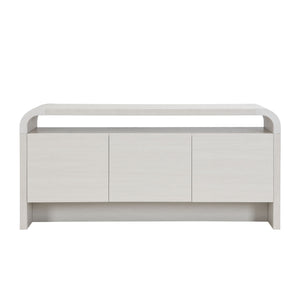 Arlo - Waterfall Sideboard Cabinet With Open Shelf And Hidden Storage