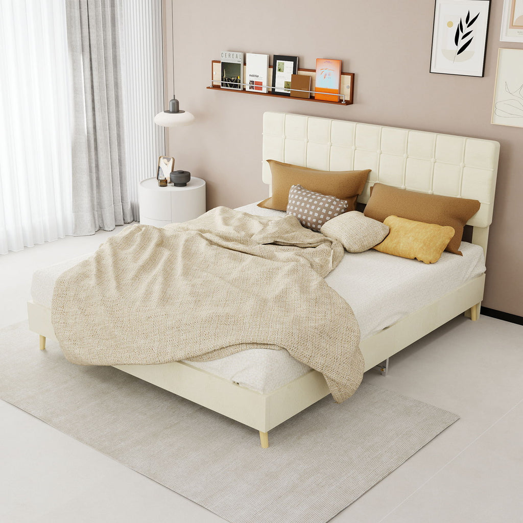 Yungan Lingge Minimalist Soft Pack Headboard Bed