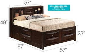 Marilla - Storage Bed With Bookcase Headboard