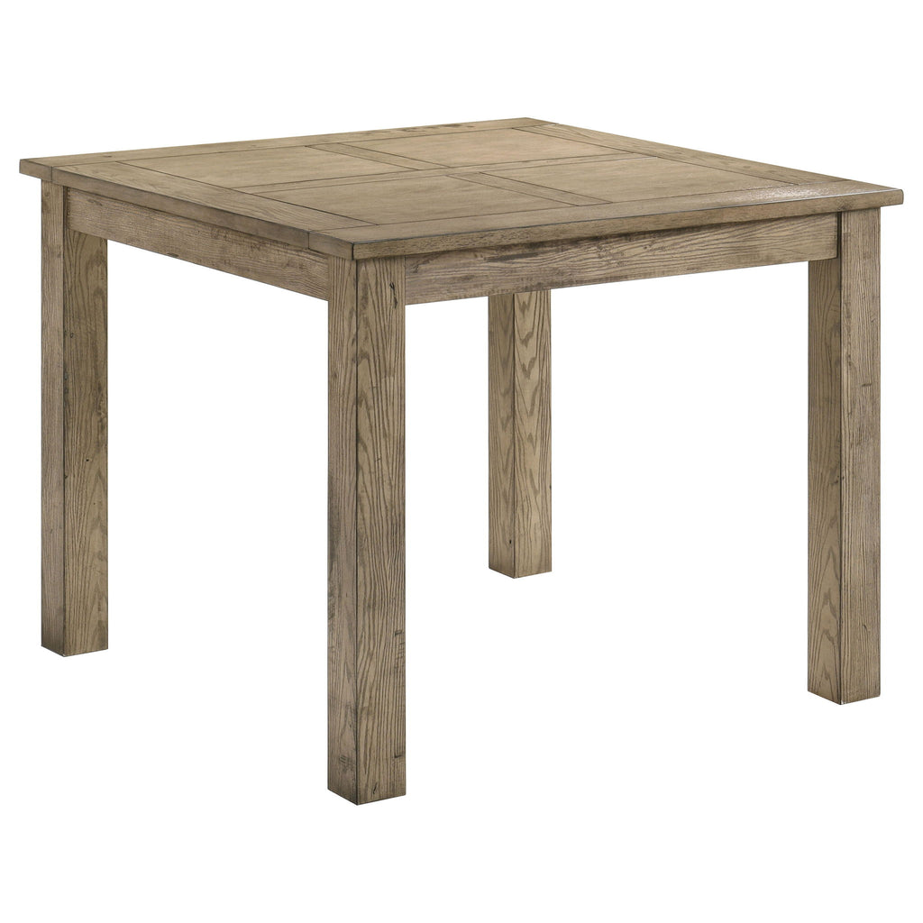 Cressley - 5 Piece Counter Height Dining Set With Ladder Back Chairs - Light Oak