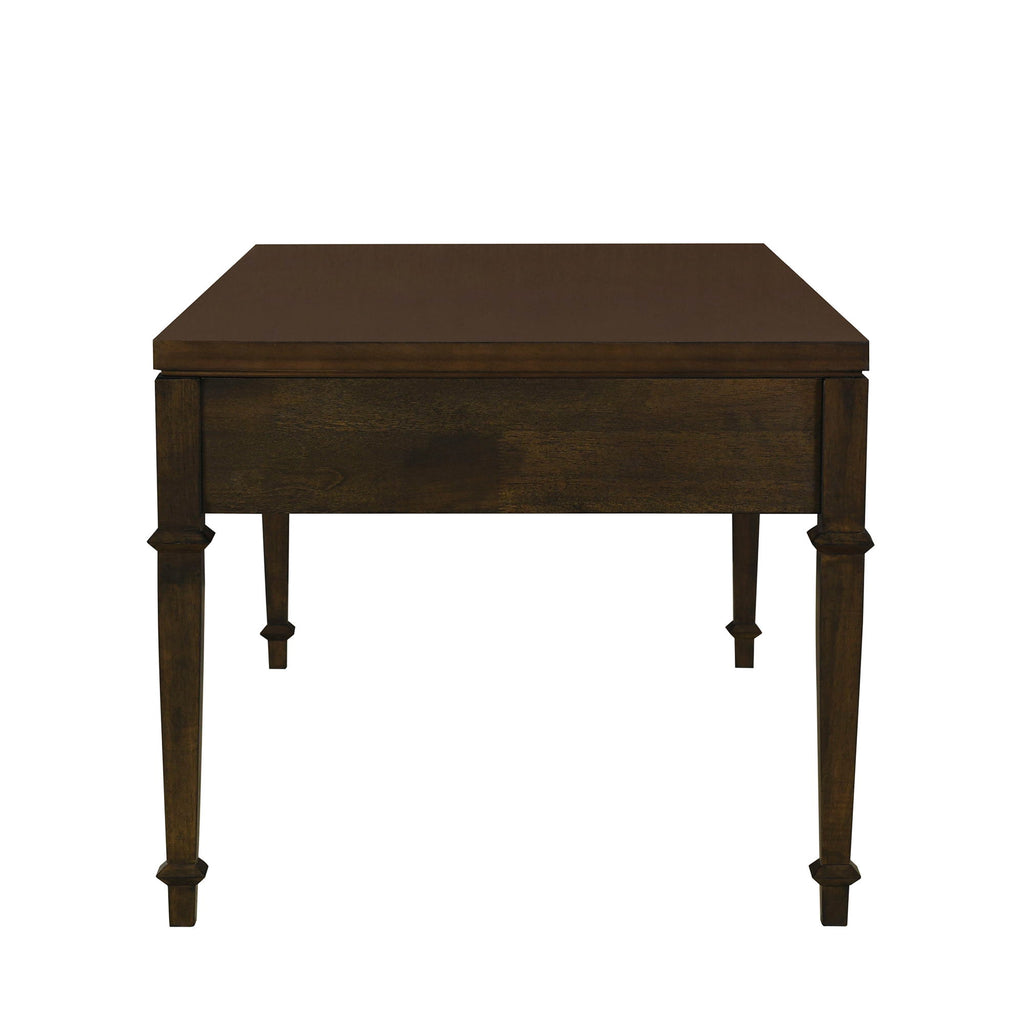 Kenna - Fluted 2 Drawer Coffee Table - Brown