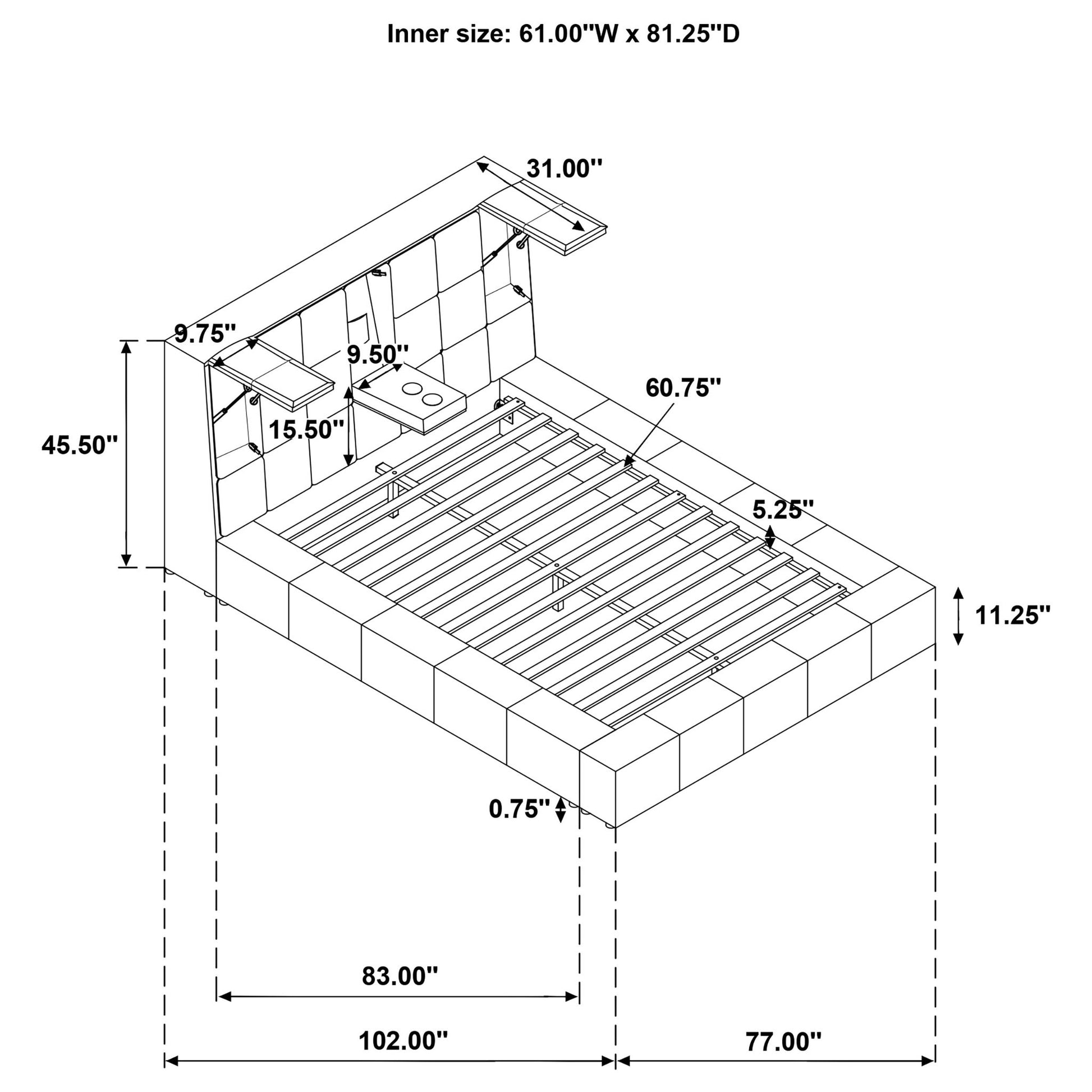 Oliver - Platform Bed