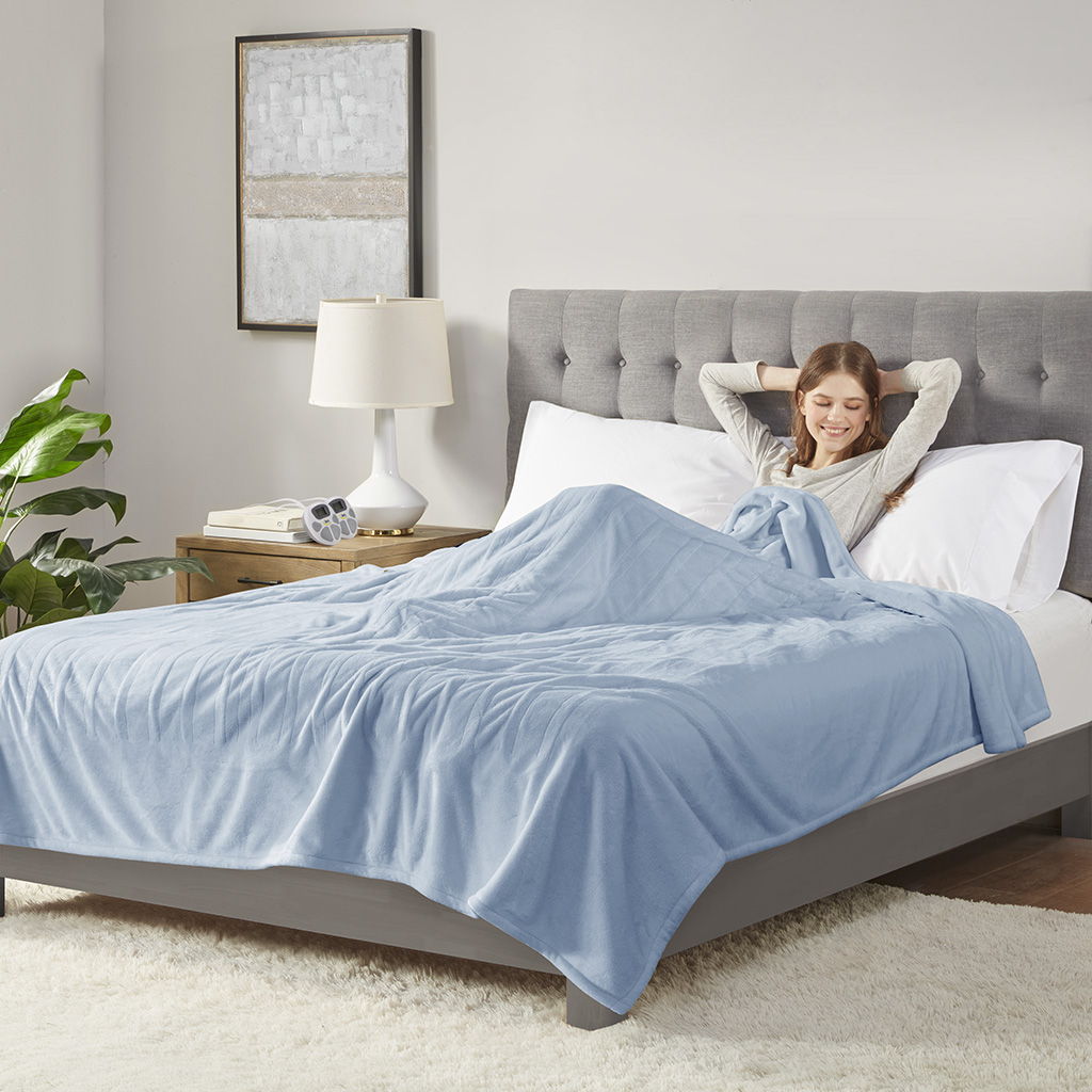Heated Blanket - Light Blue
