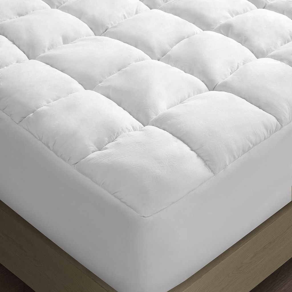 Dream Puff - Overfilled Down Alternative King Mattress Pad - White