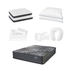 Comfort Care - Hybrid Restful Nights Plush Mattress With 12 Piece Comfort Bedding Pack