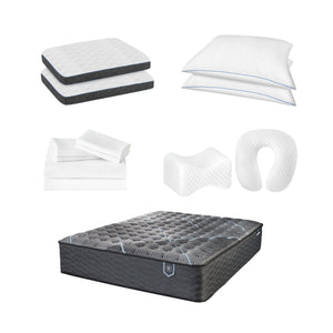Comfort Care - Hybrid Restful Nights Plush Mattress With 12 Piece Comfort Bedding Pack