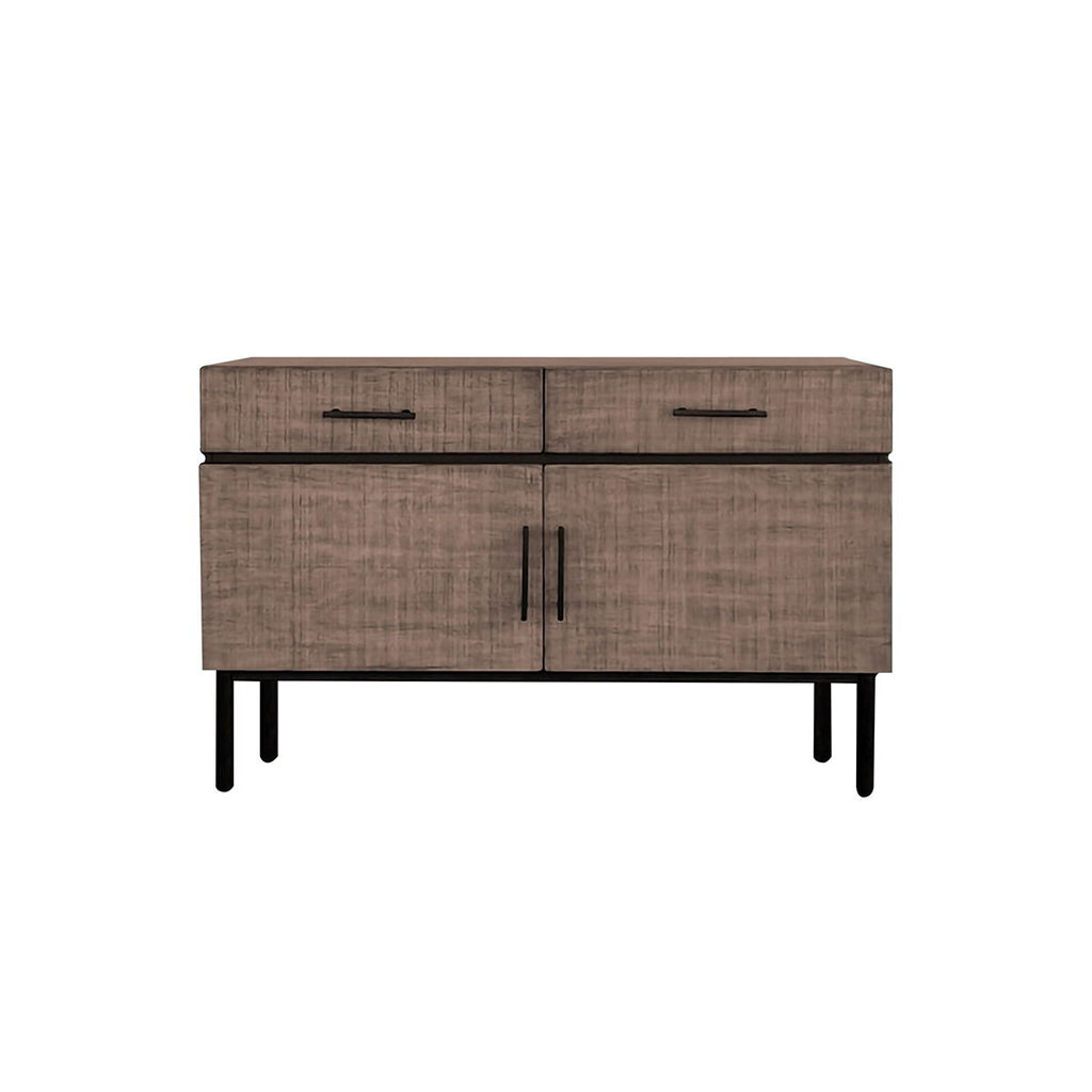 Kai - Accent Cabinet With Doors - Brown / Olive