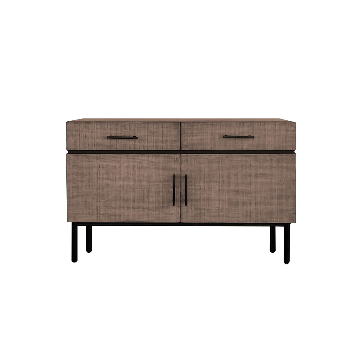 Kai - Accent Cabinet With Doors - Brown / Olive