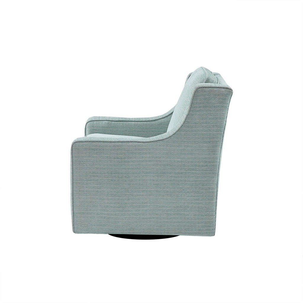 Harris - Swivel Chair - Dusty Aqua