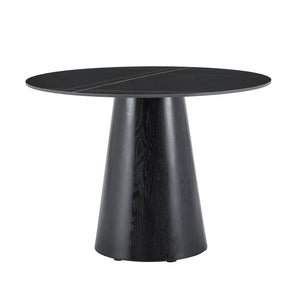 Round Dining Table - Black