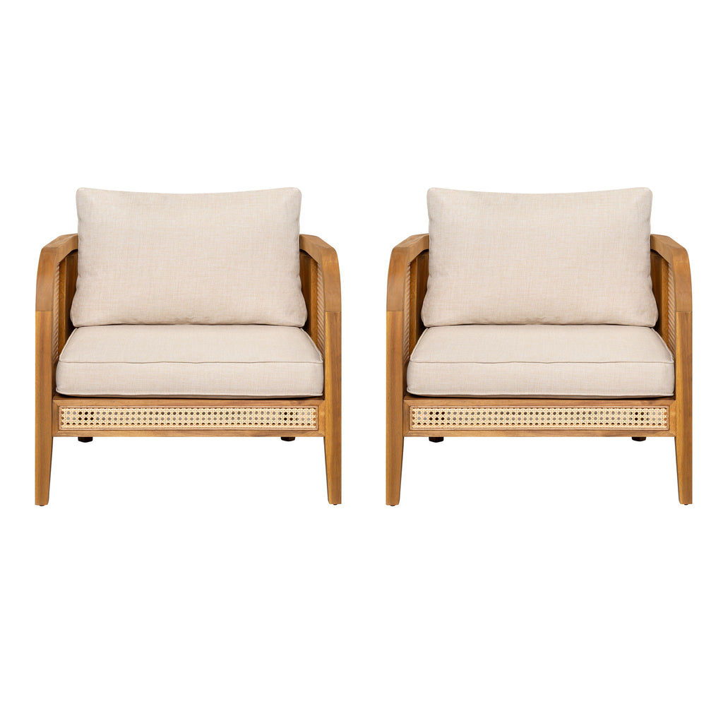 Kirkby - Bohemian Outdoor Patio Cushioned Arm Chair