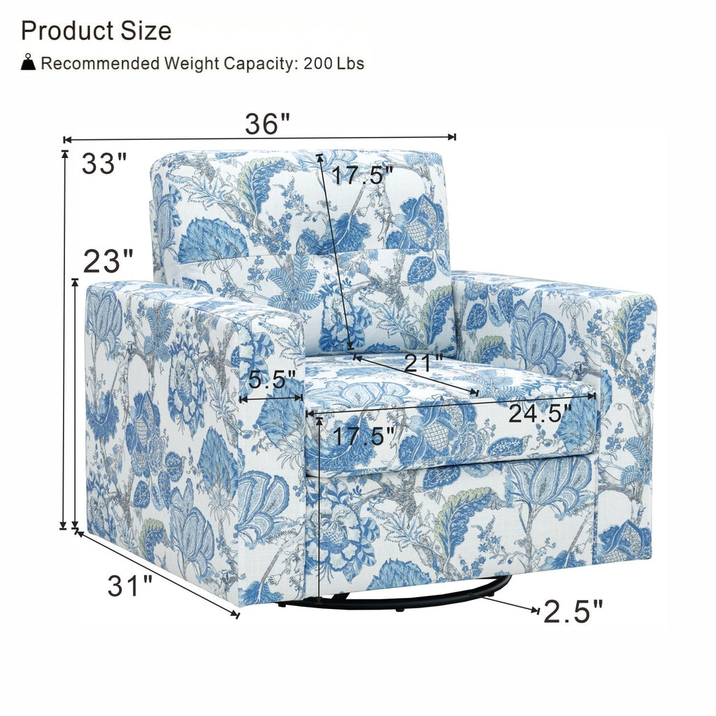 360 Degree Rotation Single Sofa Chair For Living Room