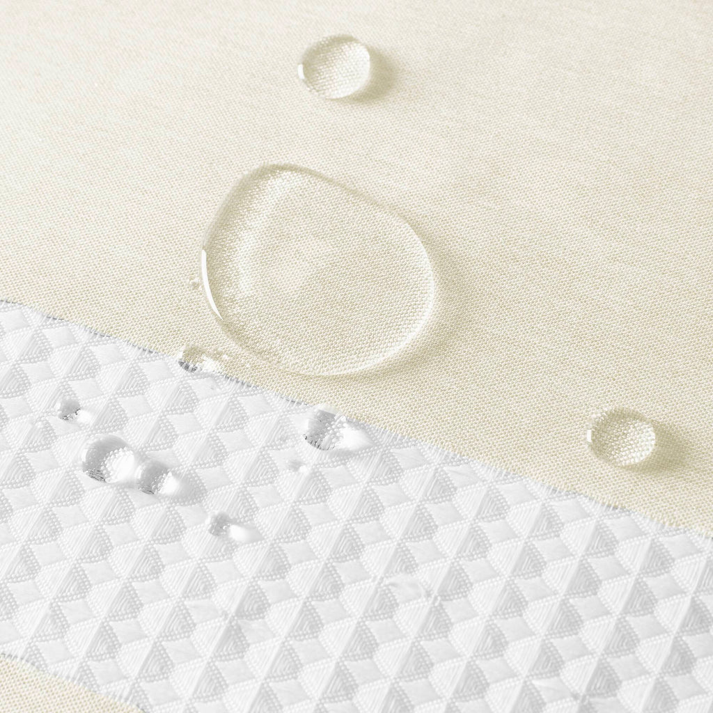 Spa Waffle - 72" x 84" Shower Curtain With 3M Treatment - Cream