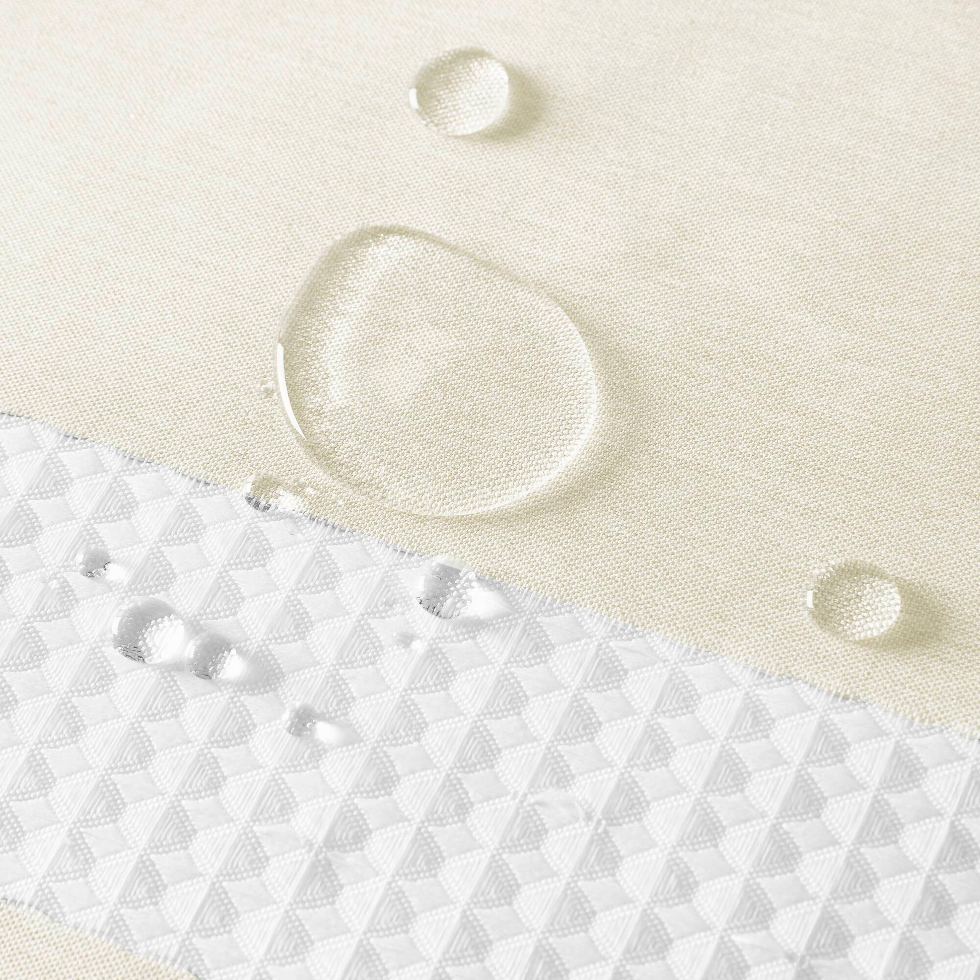 Spa Waffle - 72" x 84" Shower Curtain With 3M Treatment - Cream
