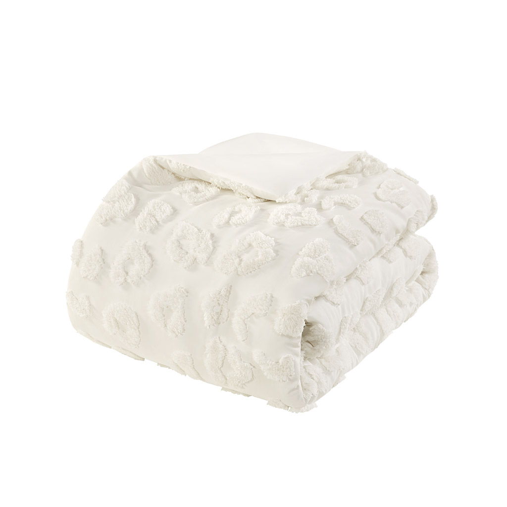 Larissa - 3 Piece Full/Queen Animal Comforter Set - Off-White